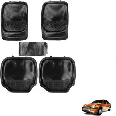 AuTO ADDiCT Rubber, PVC Standard Mat For  Ford Ikon(Black)