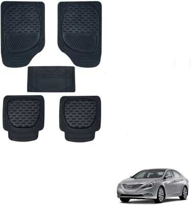 AuTO ADDiCT Rubber, PVC Standard Mat For  Hyundai Sonata(Black)