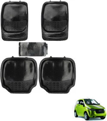 AuTO ADDiCT Rubber, PVC Standard Mat For  Mahindra Reva(Black)