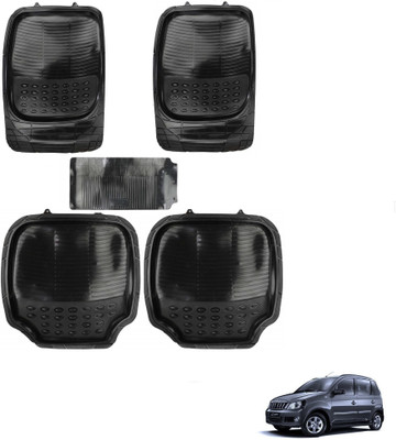AuTO ADDiCT Rubber, PVC Standard Mat For  Mahindra Quanto(Black)