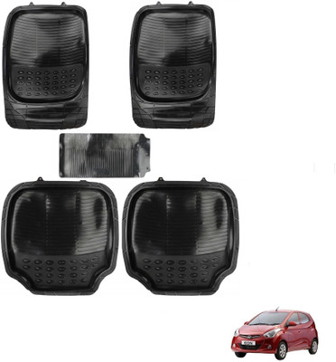 AuTO ADDiCT Rubber, PVC Standard Mat For  Hyundai Eon(Black)