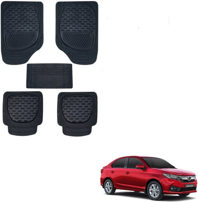 KOZDIKO Rubber Standard Mat For  Honda Amaze(Black)