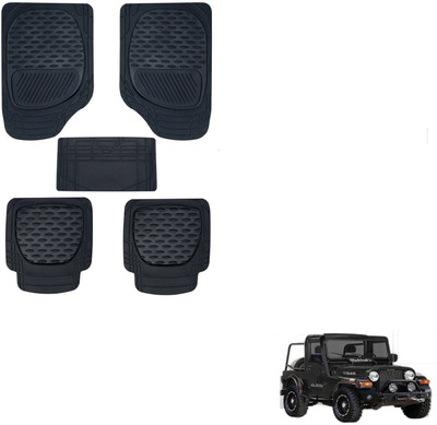 KOZDIKO Rubber Standard Mat For  Mahindra Thar(Black)