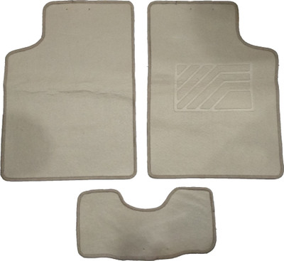Oshotto Fabric Standard Mat For  Universal For Car(Beige)