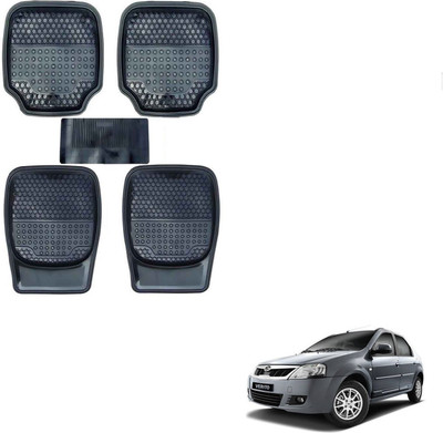 AuTO ADDiCT Rubber, PVC Standard Mat For  Mahindra Verito(Black)