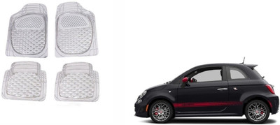 Auto Oprema Rubber Standard Mat For  Fiat 500 Abarth(Clear)