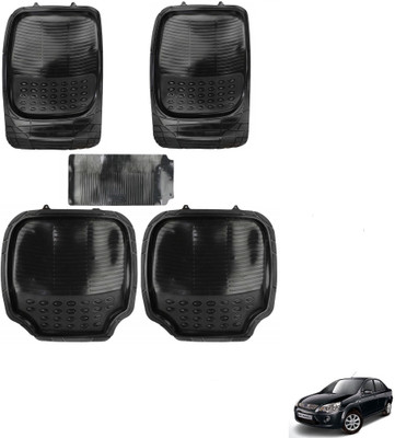 AuTO ADDiCT Rubber, PVC Standard Mat For  Ford Fiesta Old(Black)
