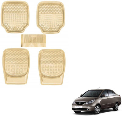 AuTO ADDiCT Rubber, PVC Standard Mat For  Tata Indigo(Beige)
