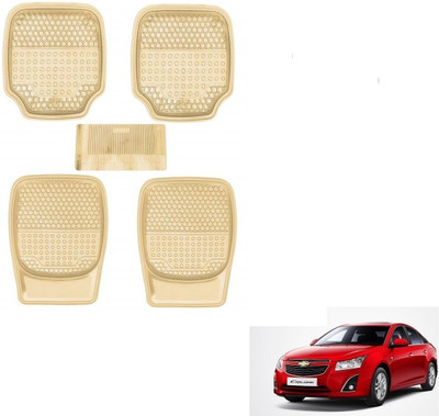 AuTO ADDiCT Rubber, PVC Standard Mat For  Chevrolet Cruze(Beige)