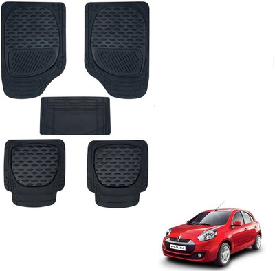 AuTO ADDiCT Rubber, PVC Standard Mat For  Renault Pulse(Black)