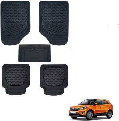 AuTO ADDiCT Rubber, PVC Standard Mat For  Hyundai Creta(Black)