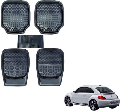 AuTO ADDiCT Rubber, PVC Standard Mat For  Volkswagen Beetle(Black)