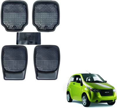 AuTO ADDiCT Rubber, PVC Standard Mat For  Mahindra Reva(Black)