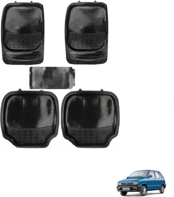 AuTO ADDiCT Rubber, PVC Standard Mat For  Maruti Suzuki 800(Black)