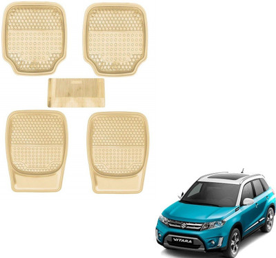 AuTO ADDiCT Rubber, PVC Standard Mat For  Maruti Suzuki Vitara Brezza(Beige)