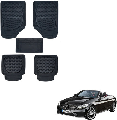 AuTO ADDiCT Rubber, PVC Standard Mat For  Mercedes Benz E-Class(Black)