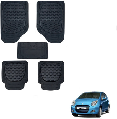 AuTO ADDiCT Rubber, PVC Standard Mat For  Maruti Suzuki A-Star(Black)