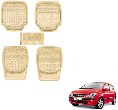 AuTO ADDiCT Rubber, PVC Standard Mat For  Hyundai Getz(Beige)