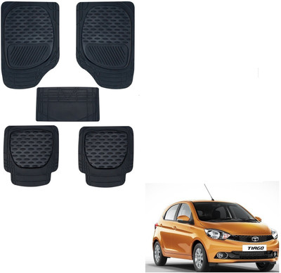 AuTO ADDiCT Rubber, PVC Standard Mat For  Tata Tiago(Black)