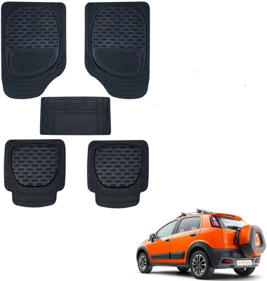 AuTO ADDiCT Rubber, PVC Standard Mat For  Fiat Avventura(Black)