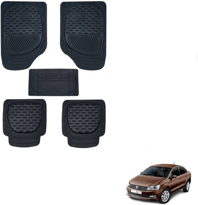 KOZDIKO Rubber Standard Mat For  Volkswagen Vento(Black)