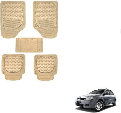 AuTO ADDiCT Rubber, PVC Standard Mat For  Mahindra Verito(Beige)