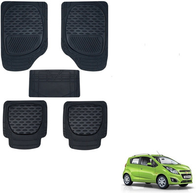 KOZDIKO Rubber Standard Mat For  Chevrolet Beat(Black)
