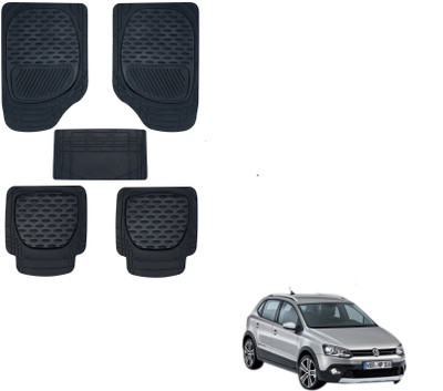 KOZDIKO Rubber Standard Mat For  Volkswagen Polo Cross(Black)