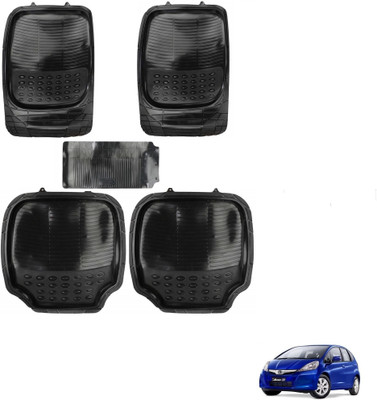 AuTO ADDiCT Rubber, PVC Standard Mat For  Honda Jazz(Black)