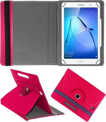Fastway Book Cover for Honor Mediapad T3 Kobe-L09ahn Tablet (8inch)(Pink, Cases with Holder)