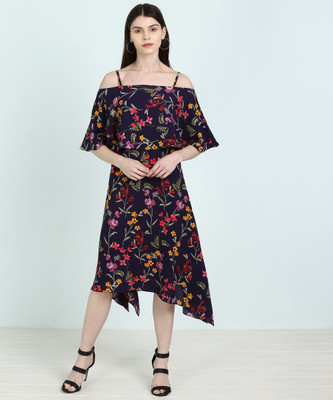 AND Women High Low Multicolor Dress