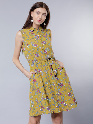Tokyo Talkies Women Fit and Flare Multicolor Above Knee/Mid Thigh Length Dress