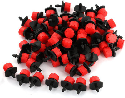 Noble ADJUSTABLE DRIPPER BLACK PACK OF 100 PIC. (0 TO 70 LITTER FLOW) Drip Irrigation Kit