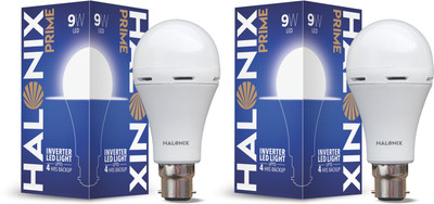 HALONIX 12 W Inverter Round B22 LED Bulb(White, Pack of 2)