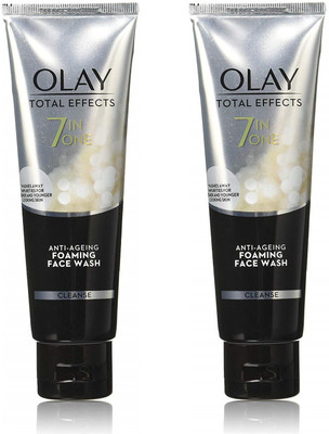 OLAY Total Effects 7 in ONE Anti Ageing Foaming Cleanser Pack of 2 Face Wash(200 g)