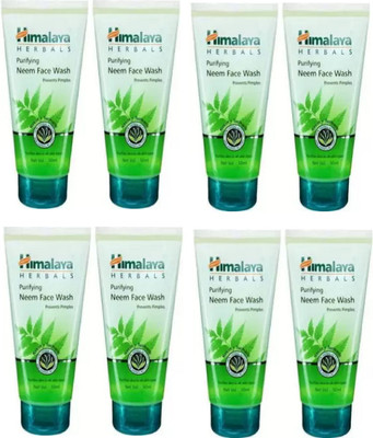 HIMALAYA Herbals Purifying Neem  400(50mlx8) Face Wash(400 ml)
