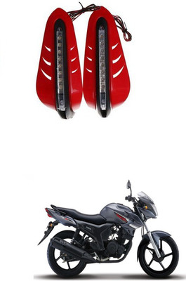 PRTEK Red Led Handle Guard Universal Motorcycle 00035 Handlebar Hand Guard(Yamaha)