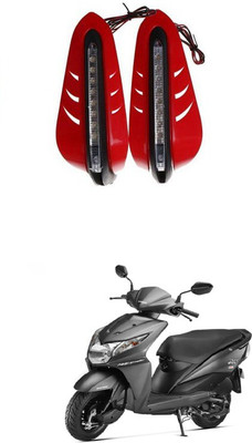 PRTEK Red Led Handle Guard Universal Motorcycle 00146 Handlebar Hand Guard(Honda)