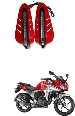 PRTEK Red Led Handle Guard Universal Motorcycle 00116 Handlebar Hand Guard(Yamaha)