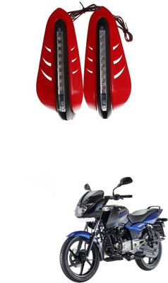 PRTEK Red Led Handle Guard Universal Motorcycle 00069 Handlebar Hand Guard(Bajaj)