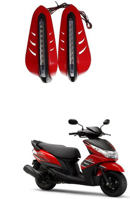 PRTEK Red Led Handle Guard Universal Motorcycle 00063 Handlebar Hand Guard(Yamaha)