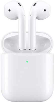 Apple AirPods with Wireless Charging Case Bluetooth Headset with Mic  (White, True Wireless)