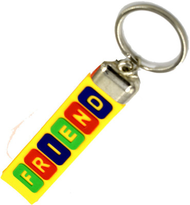 faynci Friends Yellow Silicone Quality Key Chain Gifting for FriendShip Day Key Chain