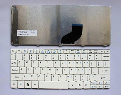 SellZone Keyboard Replacement for ACER Aspire ONE D255 D260 D257 D270 532AH Laptop White Internal Laptop Keyboard(White)