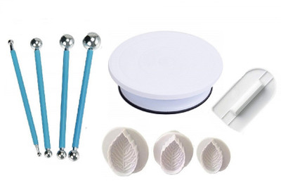 MASTER ROYAL BACKNCOOK TOOLS Leaf Shape Fondant Plungers with Cake Sculpting Tools Kitchen Tool Set(Multicolor, Baking Tools)