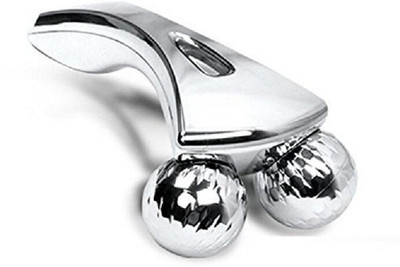 UTTARZONE 3D Y Shape Aluminium Small Roller Skin Lifting Microcurrent Face Massager 3D Y Shape Aluminium Small Roller Skin Lifting Microcurrent Face Massager Massager(Silver)