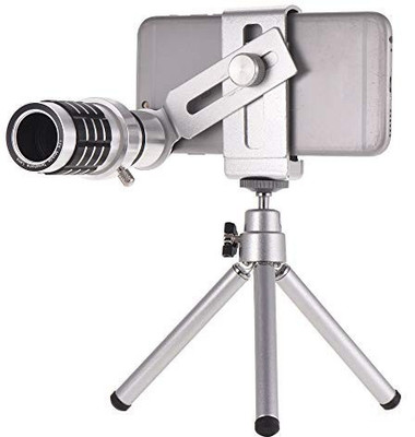 blue seed 12X Optical Zoom with Tripod Mobile Phone Telephoto Telescope Lens Compatible for iPhone Samsung HTC Nokia Sony Mobile Phone Lens