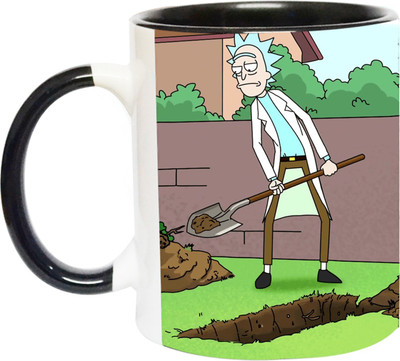 ARTBUG Rick And Morty - 3402 - BLK Ceramic Coffee Mug(350 ml)