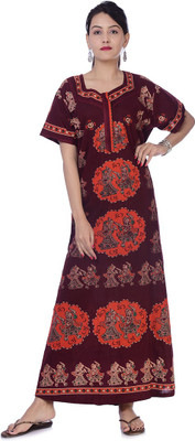 Apratim Women Nighty(Maroon)