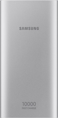 Samsung 10000 mAh Power Bank(Silver, Lithium-ion, for Mobile)